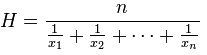 Harmonic Mean